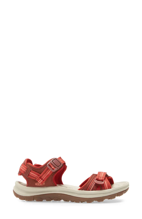 Keen Women's Terradora II Open Toe Sandal - 6 - Dark Red - Coral