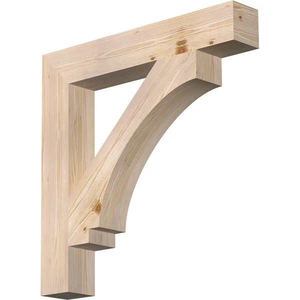 Ekena Millwork BKT06X36X36IMP05SDF 5 1/2x22W x 36x22D x 36x22H Imperial Block Smooth BRACKET - Douglas Fir