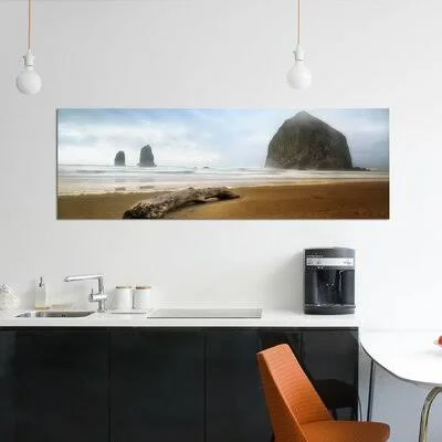 &From Cannon Beach II& Graphic Art Print on Wrapped Canvas East Urban Home Size: 12x22 H x 36x22 W x 0.75x22 D