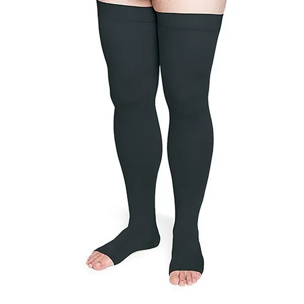 Sigvaris 552 Secure 20-30 mmHg Open Toe Thigh High, Beige, G3