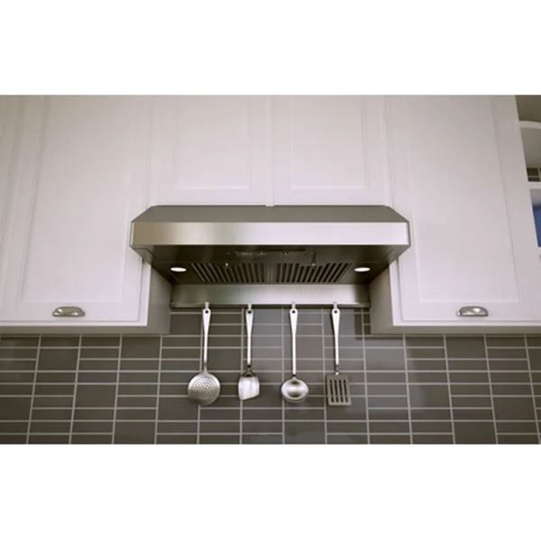 AK7136AS, Zephyr Power Gust 36x22 Under Cabinet Range Hood - 400 CFM