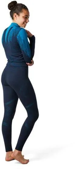 Smartwool Women's Intraknit Merino 200 Bottom - Large - Deep Navy, Ocean Abyss