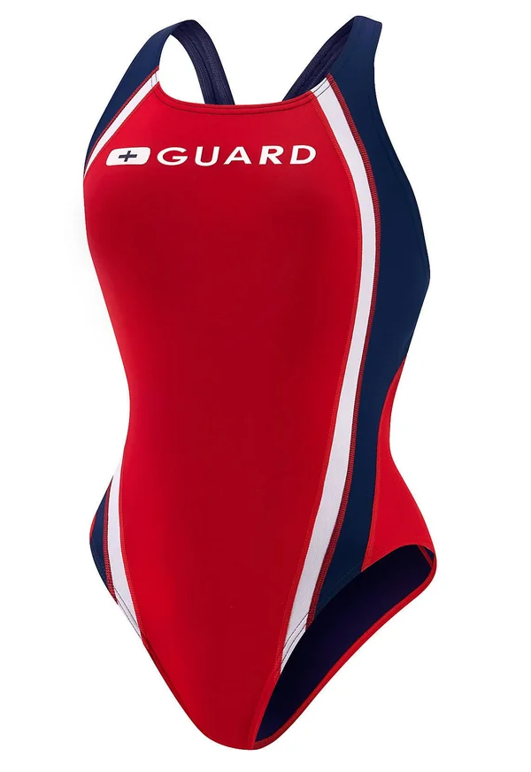 Speedo Guard Quark Splice Pulse BACK - Size: 30, Red