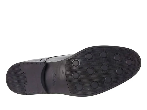 Clarks Whiddon Mid Mens Leather Waterproof Chukka Boots - Black