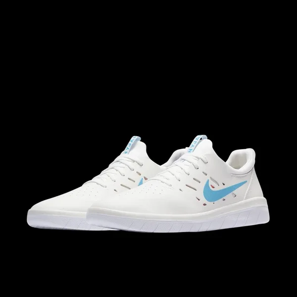 Nike SB Nyjah Free - Summit White - Light Blue Fury, Solar Red