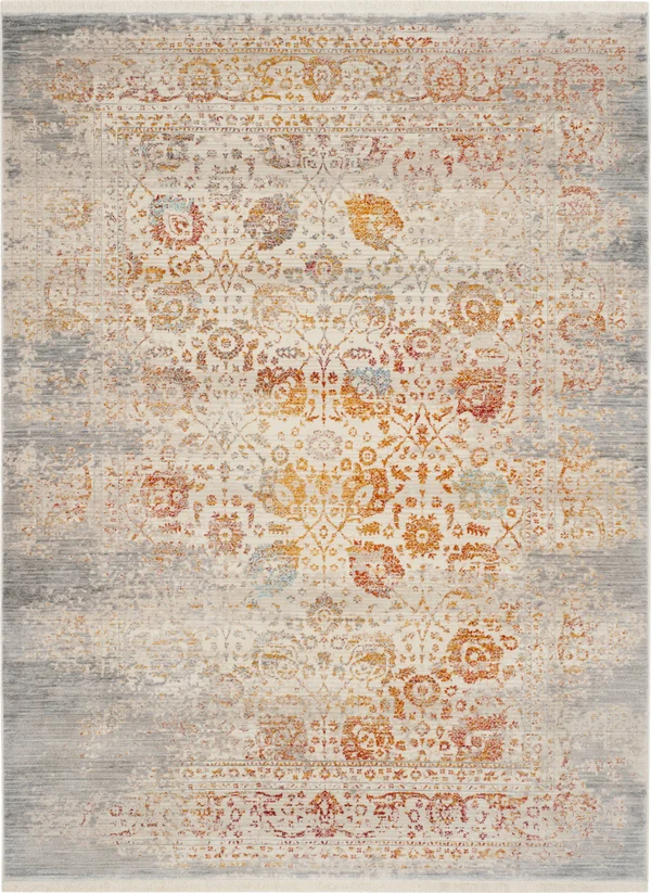 Safavieh VTP411C Vintage Persian Grey, Multi Area Rug - 6& x 9&