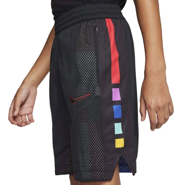 Nike Boys& Elite Reversible Basketball Shorts - XL, Black