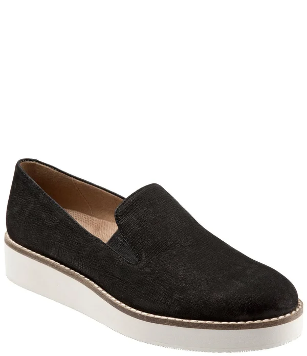 SoftWalk Women's Whistle Slip On - Size: 6.5, Black