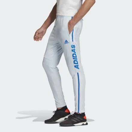 Adidas Men's Tiro 19 Wordmark Training Pants - Size: Medium, Blue