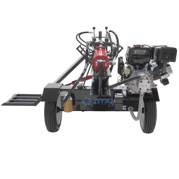 Titan Towable Hydraulic Deluxe Log Wood Splitter 37 Ton w/ Log Lift 420cc