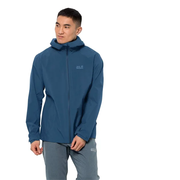 Jack Wolfskin Mens Jwp Shell Jacket Indigo Blue S