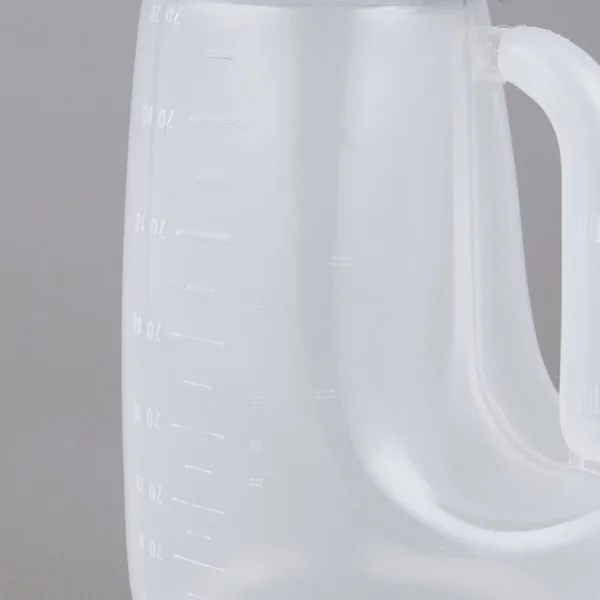 Tablecraft PP32G Gray Top Option 32 oz. Dispenser Jar