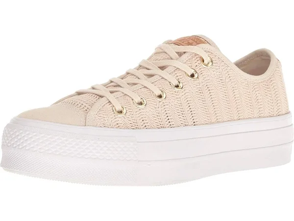 Converse Women's Lift Ox Woven Sneakers - Driftwood - Size 9.5