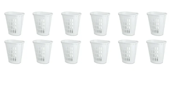 Open Laundry Hamper White Case of 6