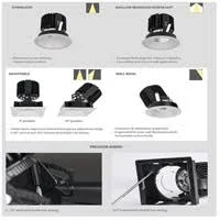 WAC Lighting R4SAT-S835-HZ Volta LED Module Haze Adjustable Trim