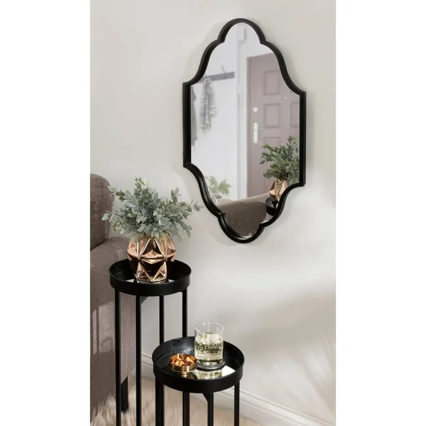 Kate and Laurel Rowla Framed Wall Mirror - 18x24 - Black