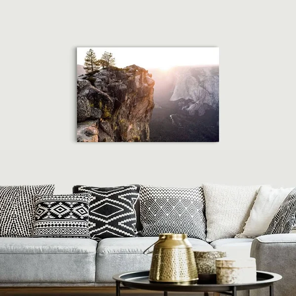 Sunset at Yosemite National Park - California, Canvas Wall Art, 48x32, Great Big Canvas