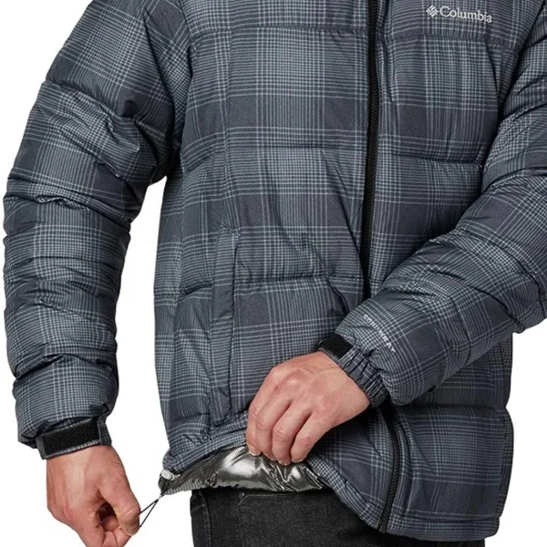 Columbia Men's Pike Lake Jacket, Black Check Print, Small