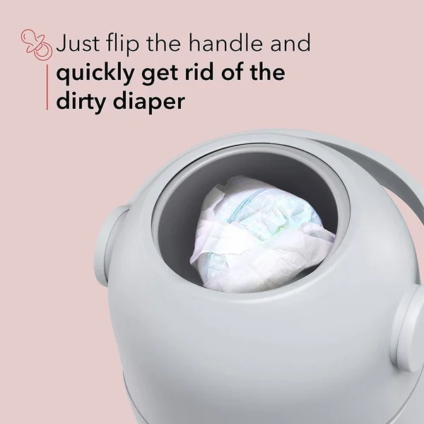 Lil’ Jumbl Odor Locking Diaper Pail - Child-Proof Diaper Trash Can, Modern Sleek Design, Easy to Use & Clean, No Special Bag