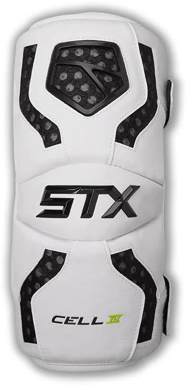 STX Cell III Lacrosse Arm Pads - White, M
