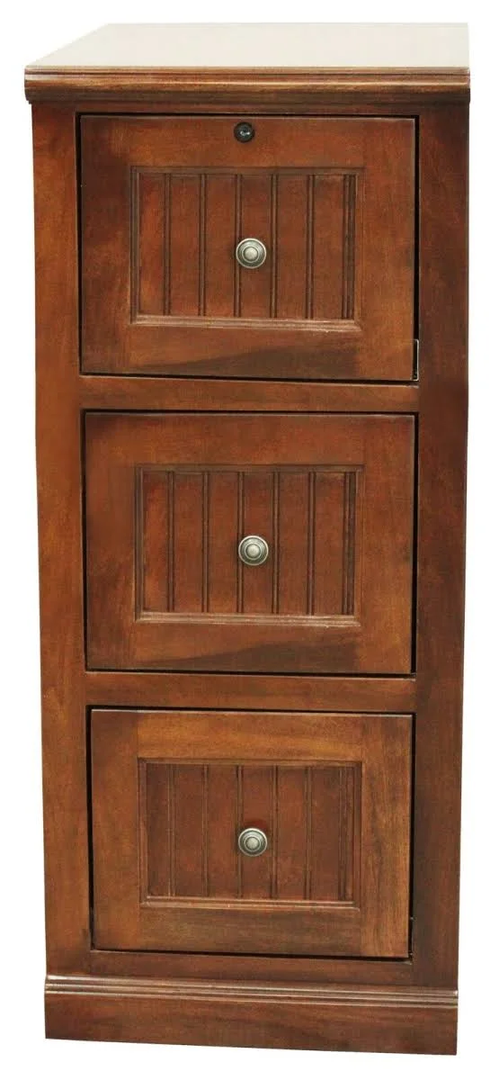 American Heartland 75003WH Poplar 3 Drawer File Cabinet Bright White