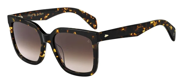 Rag & Bone Rnb 1018/S 0086-HA Dark Havana Square Sunglasses