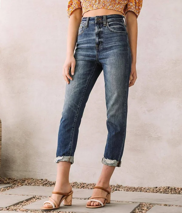 Willow & Root Ultra High Rise Mom Jean - Blue 30/27 - Women's