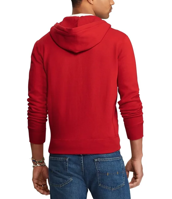 Polo Ralph Lauren Men's Big and Tall Classic Fleece Full Zip Hoodie - Black XLT