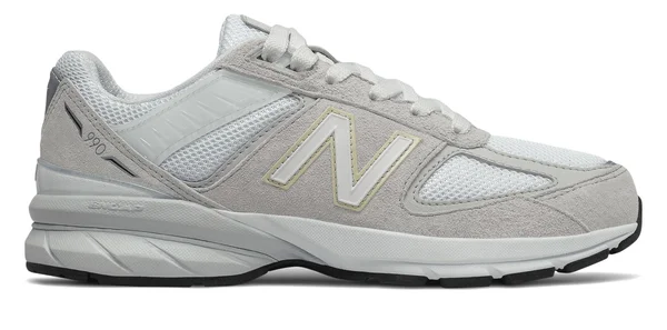New Balance 990v5 Kids Grade School Lifestyle Shoes - Grey/Silver (Size 6.5)