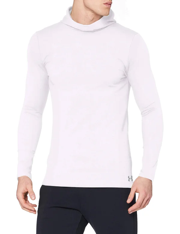 Under Armour Men's ColdGear Fitted Hoodie - White - XXL