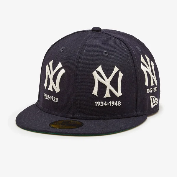 New Era York Yankees Navy Logo Progression 59FIFTY Fitted Hat