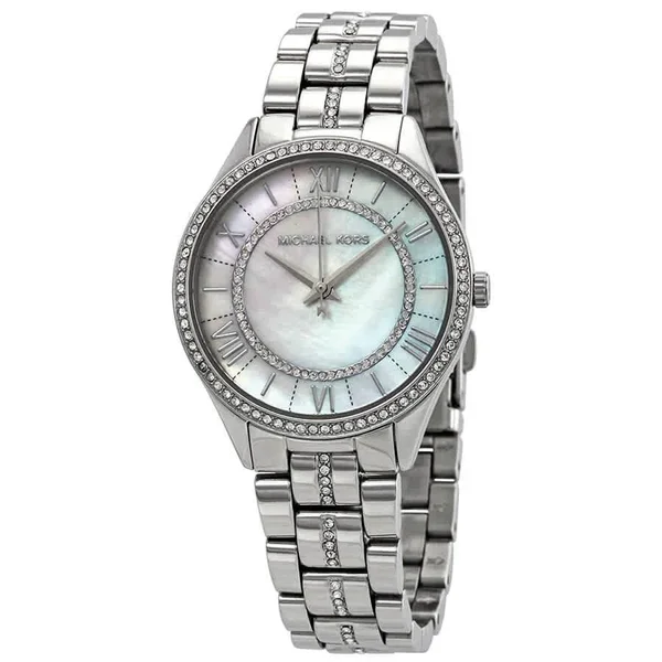 Michael Kors Women's Mini Lauryn Stainless-Steel Watch -Silver
