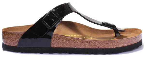 Birkenstock Gizeh Birko Flor Sandals - Patent Black