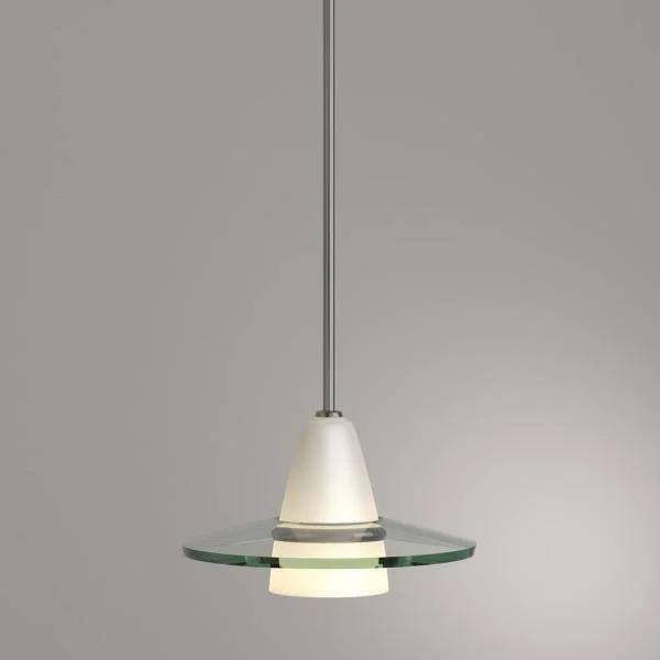 Progress Lighting P5011-09 Glass Brushed Nickel Pendant Light