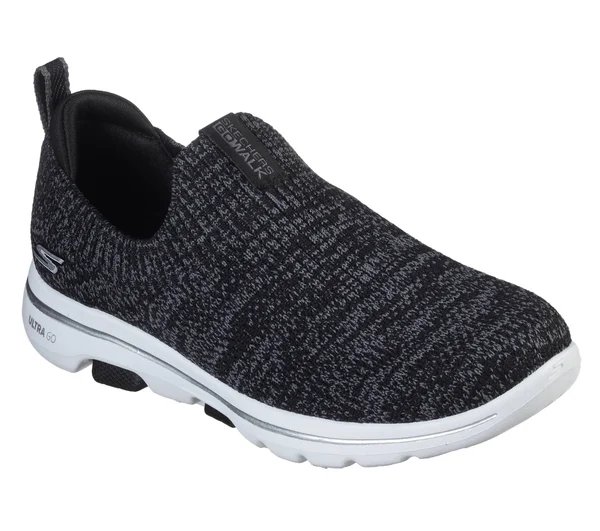 Women's Skechers GOwalk 5 Trendy Slip-On - Size: 5.5, Black