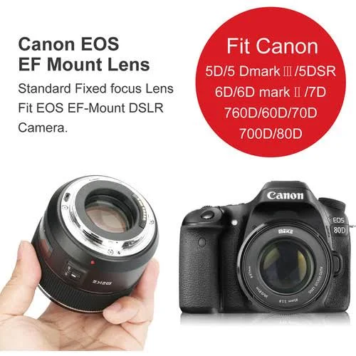 Meike 85mm f/1.8 Lens for Canon EF, Black
