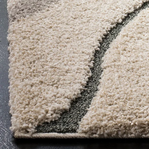 Safavieh Florida Shag SG472-1165 Cream - Blue Rug 2&3x22 x 7& Runner