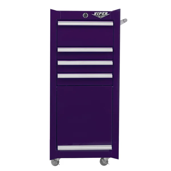 Viper Tool Storage 16-in 4-Drawer Tool/Salon Cart - Purple V1804pur
