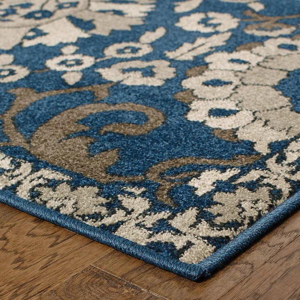 Oriental Weavers Highlands 6682A 7&10x22 x 10&10x22 Midnight Area Rug