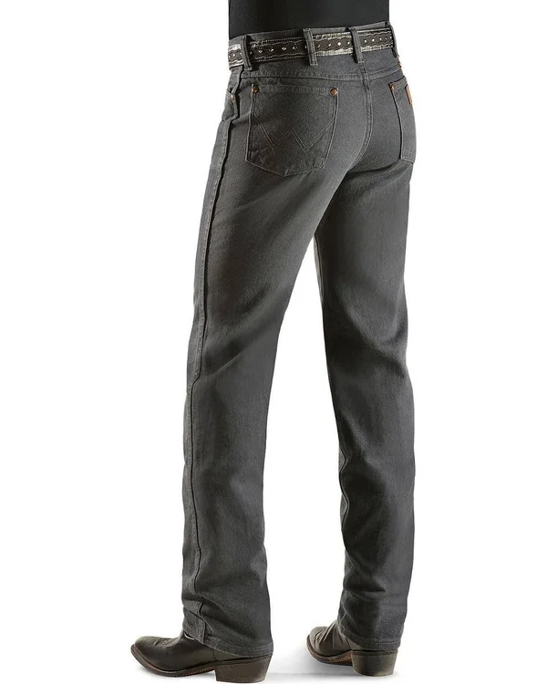 Wrangler Men's Cowboy Cut Slim Fit Charcoal Gray - 27x32