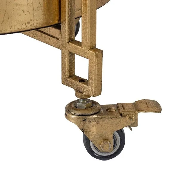 Au0026B Home Metal Cart Shelf - Polished Gold
