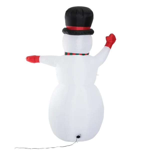 8& Indoor/Outdoor LED Inflatable Holiday Christmas Yard Decoration - Waving Snowman