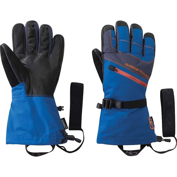 Outdoor Research Men's Southback Sensor Gloves Cobalt - Naval Blue, Burnt Orange L