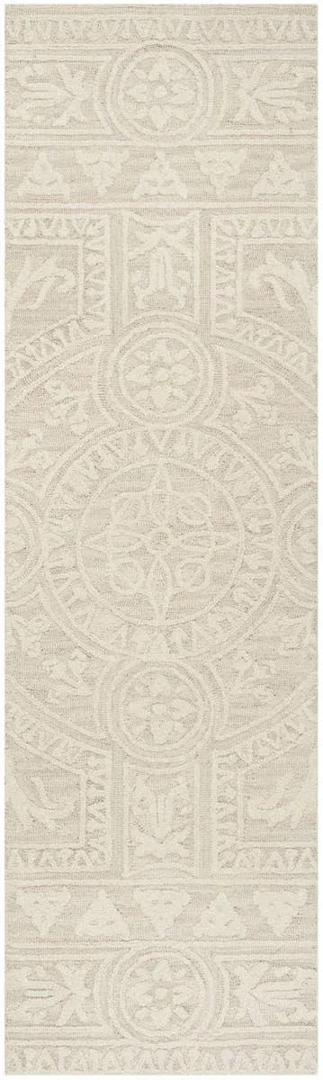 Safavieh 2&-3x22 x 8& Blossom BLM109F Light Grey Ivory Rug
