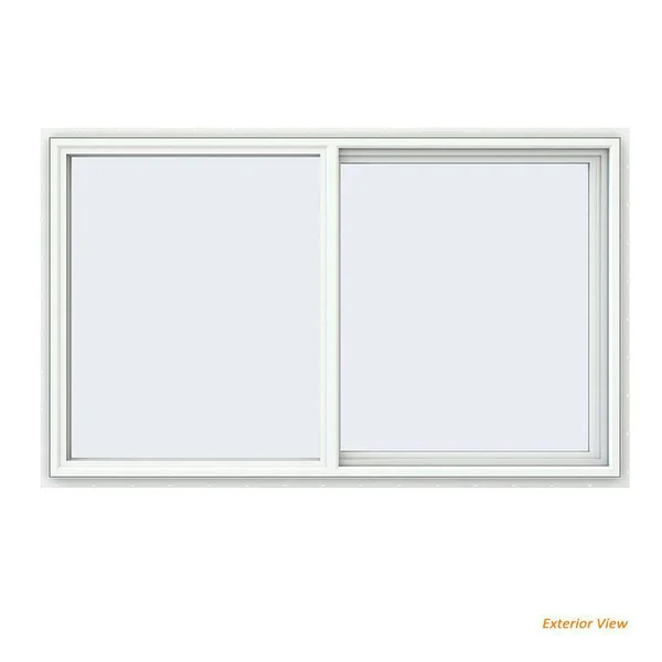 JELD-WEN CX2096 59.5 in. x 35.5 in. V-4500 Series White Vinyl Right-Handed Sliding Window with Fiberglass Mesh Screen