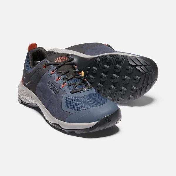Keen Men's Explore Waterproof Shoe - 11.5 - Blue Nights, Picante