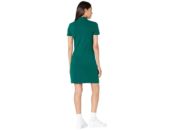 Lacoste Women's Short Sleeve Slim Fit Stretch Pique Polo Dress - Swing, 2