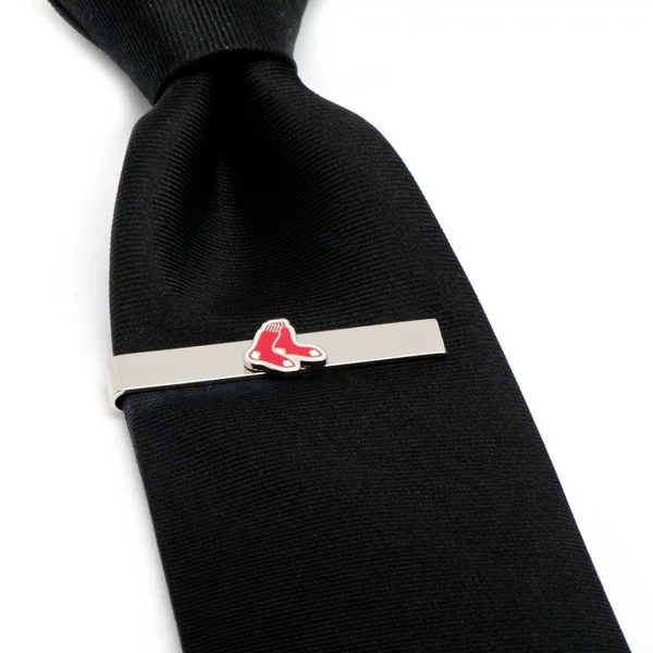 MLB Boston Red Sox Cufflinks & Tie Bar Gift Set with Gift Box - Men's