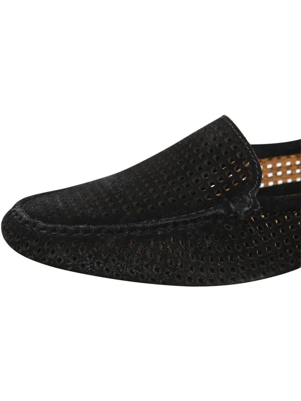 Patricia Green Barrie Driving Moccasin Black Suede, 9