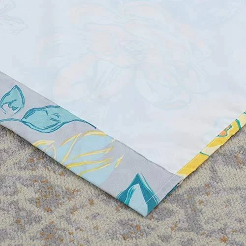 Greenland Home Watercolor Dream Curtain Panel Pair, 84-Inch L, Gray
